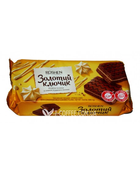 Бісквіти ROSHEN Золотий Ключик 300 г (4823077629372) 