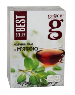 Чай GRACE! Чорний з М'ятою - Бестселер 90 г (5060207697811)