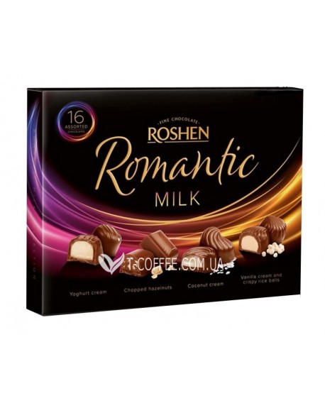 Цукерки ROSHEN Assortment Romantic Milk 119 г в коробці