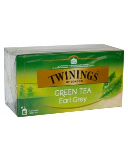 Чай TWININGS Green Tea Earl Grey Зелений Ерл Грей 25 х 1,6 г (070177173173)