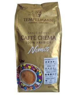 Кава Tempelmann Nomos Caffe Crema зернова 1 кг (4006406210117)