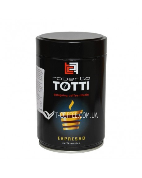 Кава ROBERTO TOTTI Espresso мелена 250 г ж/б