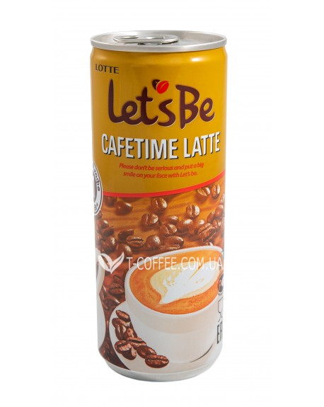 Напій LOTTE Let`s Be Cafetime Latte кавовий 240 мл