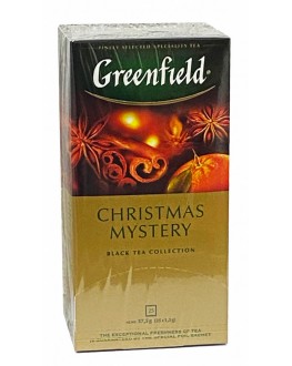 Чай GREENFIELD Christmas Mystery Чорний зі Спеціями 25 х 1,5 г (4823096802480)