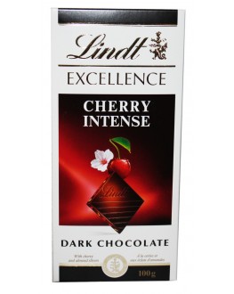 Шоколад LINDT Excellence Dark Chocolate Cherry Intense Чорний Вишня 100 г (7610400080354)