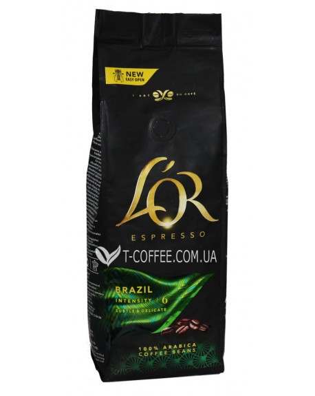 Кава L'OR Espresso Brazil зернова 500 г (8711000464649)