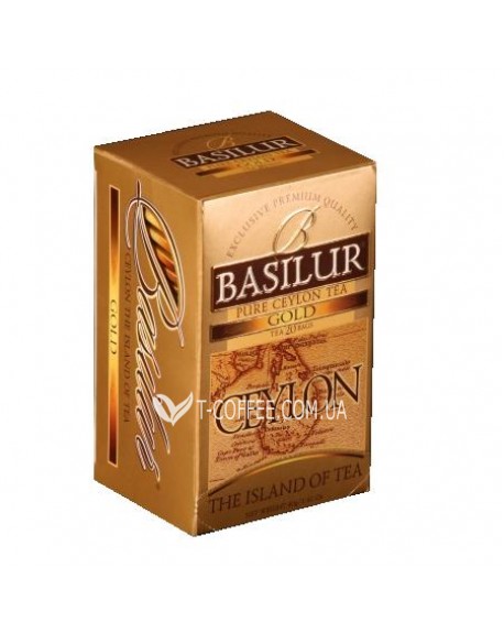 Чай BASILUR Gold Золотий - Чайний Острів 20 х 2 г