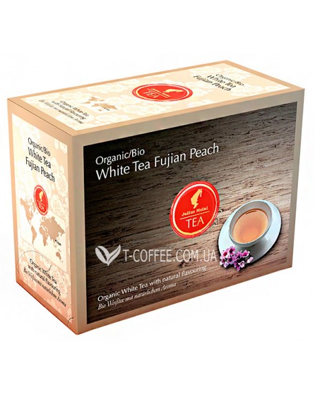 Чай JULIUS MEINL Bio White Tea Fujian Peach Фуцзянь Персик 20 x 3,25 г (9000403832575)
