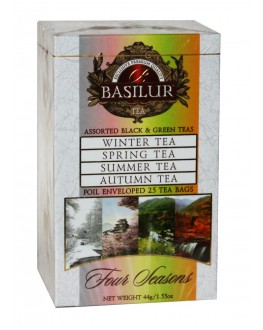Чай BASILUR Assorted Four Seasons Асорті - Пори Року 25 х 2 г + 1,5 г (4792252916227)
