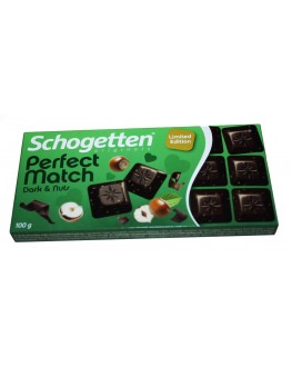 Шоколад SCHOGETTEN Dark & Nuts Чорний Фундук 100 г (4000415716707)