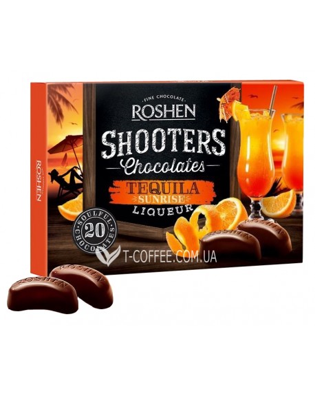 Цукерки ROSHEN Shooters Tequila Текіла Санрайз 150 г в коробці