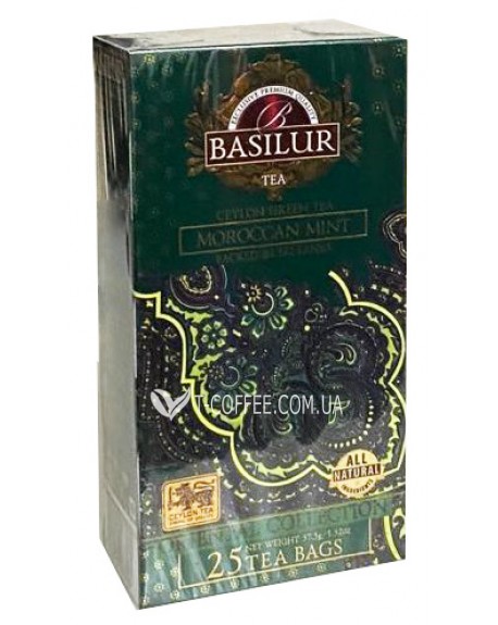 Чай BASILUR Moroccan Mint Марокканська М'ята - Східна 25 х 1.5 г (4792252923560)