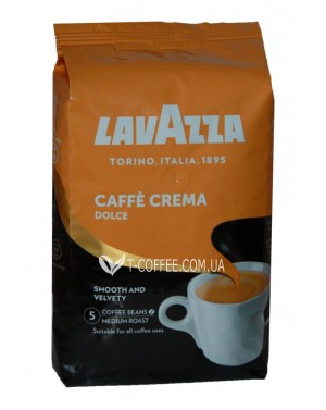 Кава LAVAZZA Caffe Crema Dolce зернова 1 кг (8000070027435) фото