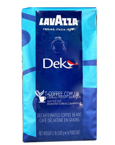 Кава LAVAZZA Caffe Dekaffeinato без кофеїну зернова 500 г