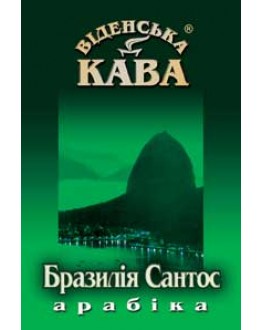 Кава ВІДЕНСЬКА КАВА Арабіка Бразилія Сантос зернова 500 г