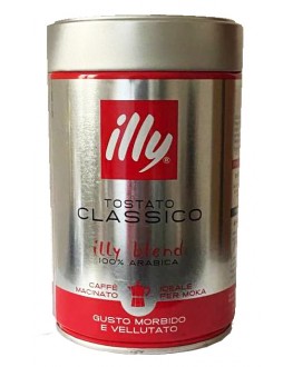 Кава ILLY Moka для турки, гейзерної кавоварки мелена 250 г ж/б (8003753915050)
