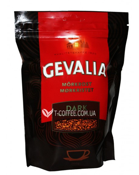 Кава GEVALIA Morkrost Dark розчинна 200 г економ. пак. (8711000538166)