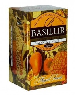 Чай BASILUR Mango Pineapple Манго Ананас - Чарівні Фрукти 25 х 2 г (4792252918115)