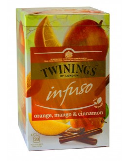Чай TWININGS Infuso Orange Mango Cinnamon Апельсин Манго Кориця 20 х 2 г (070177177720)