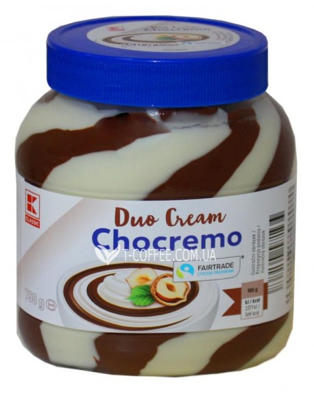 Шоколадно-горіхова паста Duo Cream Chocremo 750 г ст. б. (4337185461767)