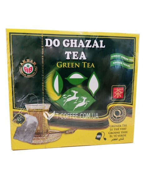 Чай AKBAR Do Ghazal Green Tea 100 x 2 г