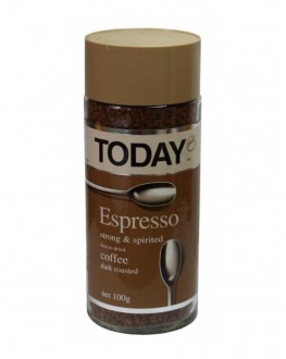 Кава TODAY Espresso розчинна 95 г скл. б. (5014776102047)