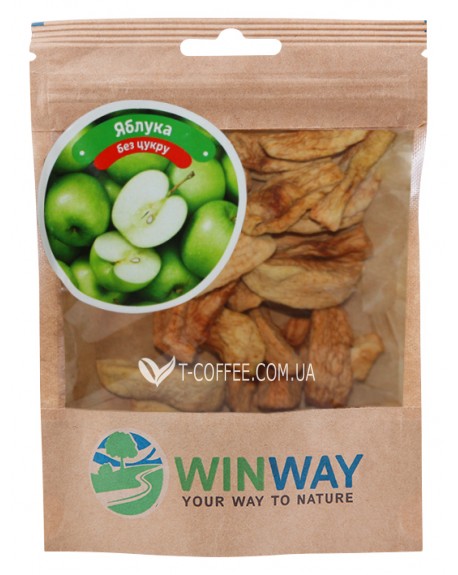Яблука WINWAY сушені шматочки 35 г (4821912901171)