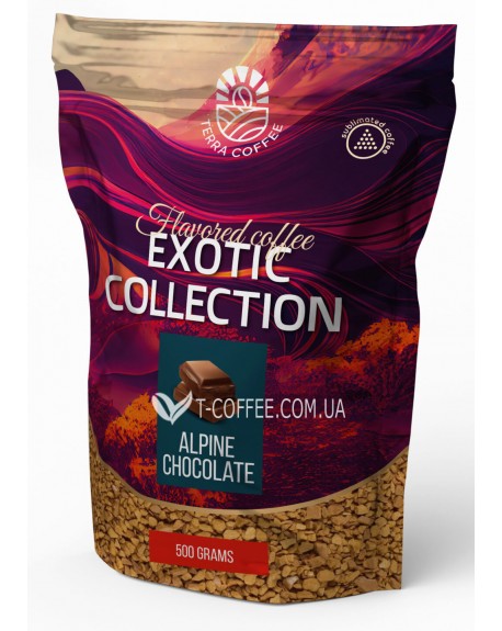 Кава Terra Cofffee Exotic Alpine chocolate розчинна 500 г економ. пак.