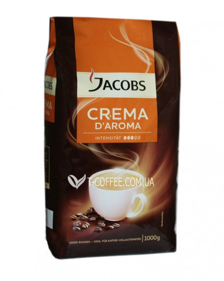 Кава JACOBS Crema D'Aroma зернова 1 кг