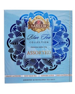 Чай BASILUR Assorted Blue Tea Асорті - Блакитний чай 40 х 1,2 г (4792252948426)