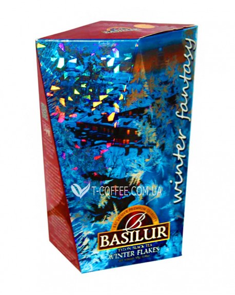 Чай BASILUR Winter Flakes Зимова Сніжинка - Зимова Фантазія 85 г к/п (4792252932791)