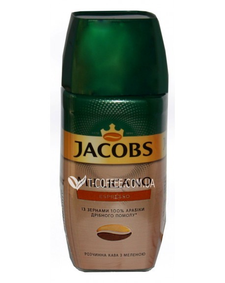 Кава JACOBS Millicano Espresso цільнозернова розчинна 95 г скл.б. (8714599101551)