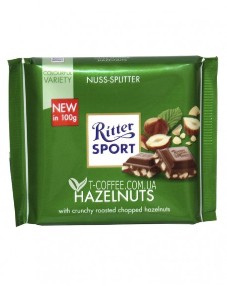 Шоколад RITTER SPORT Hazelnuts Молочний Лісовий Горіх 100 г
