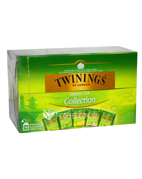 Чай TWININGS Collection Green Tea Асорті Зелений Чай 20 х 1,5 г (070177174743)