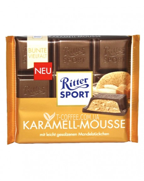 Шоколад RITTER SPORT Karamell-Mousse Молочний Карамельний Мус 100 г