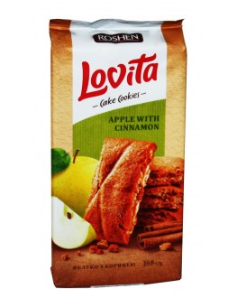 Печиво ROSHEN Lovita Apple Cinnamon Яблуко Кориця 168 г (4823077634178)