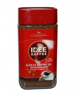 Кава JJ DARBOVEN Idee Kaffee Gold Express Decaffeeinated розчинна 200 г скл. б. (4006581505312)