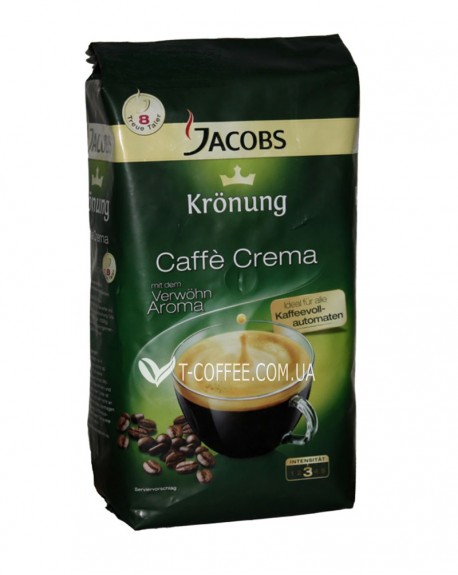 Кава JACOBS Kronung Caffe Crema зернова 1 кг (8711000509470)