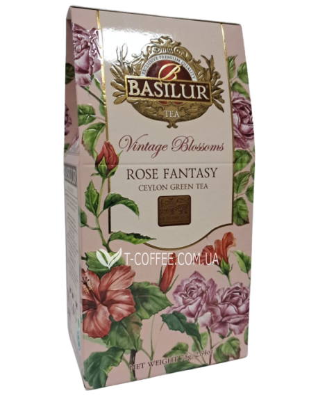 Чай BASILUR Rose Fantasy Трояндова Фантазія - Вінтажні квіти 75 г к/п (4792252944800)