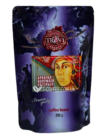 Кава TREVI Арабіка Колумбія Ексельсо зернова 250 г (4820140050859)