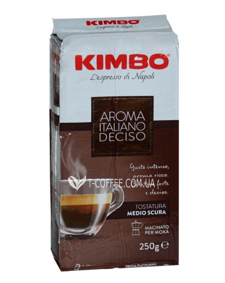 Кава KIMBO Aroma Italiano Gusto Deciso мелена 250 г (8002200106010)
