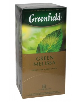 Чай GREENFIELD Green Melissa Меліса 25 х 1,5 г (4823096802343)