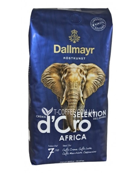 Кава DALLMAYR Crema d'Oro Selektion Des Jahres Africa зернова 1 кг (4008167035503)