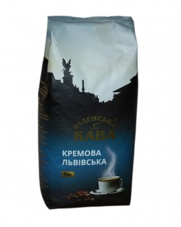 Кава ВІДЕНСЬКА КАВА Львівська Кремова Кава зернова 1 кг (4820000371094)