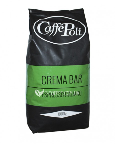 Кава POLI Crema Bar зернова 1 кг (8019650000348)