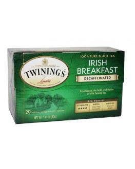 Чай TWININGS Irish Breakfast Decaffeinated Ірландський сніданок без кофеїну 20 х 2 г (070177175405)