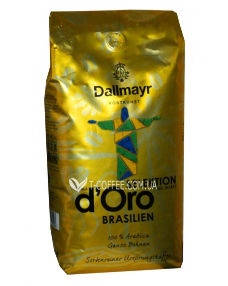Кава DALLMAYR Crema d'Oro Selektion Des Jahres Brasilien зернова 1 кг (4008167035503)