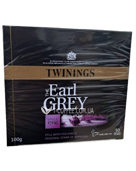Чай TWININGS Earl Grey Ерл Грей 50 х 2 г (070177170134)