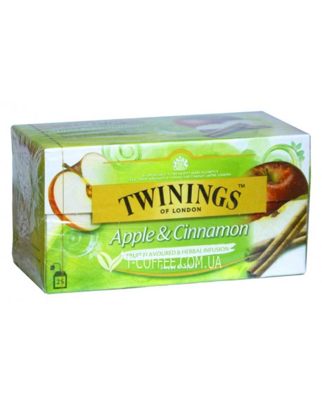 Чай TWININGS Apple Cinnamon Яблуко Кориця 25 х 2 г (070177273354)