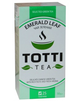 Чай TOTTI Emerald Leaf Смарагдовий Лист 25 x 2 г (8719189233223)